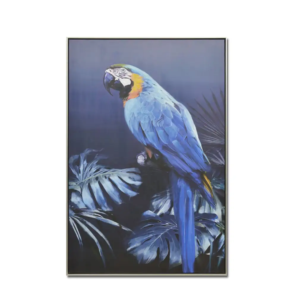 LIBERTA BLUΕ POPINJAY ΠΙΝΑΚΑΣ ΔΙΑΚΟΣΜΗΣΗΣ 82x122x5cm ΚΑΜΒΑΣ ΠΟΛΥΧΡΩΜΟ ΞΥΛΟ
