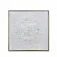 LIBERTA ROZETA ΠΙΝΑΚΑΣ ΔΙΑΚΟΣΜΗΣΗΣ 62x62x5cm ΚΑΜΒΑΣ ΛΕΥΚΟ ΧΡΥΣΟ ΞΥΛΟ