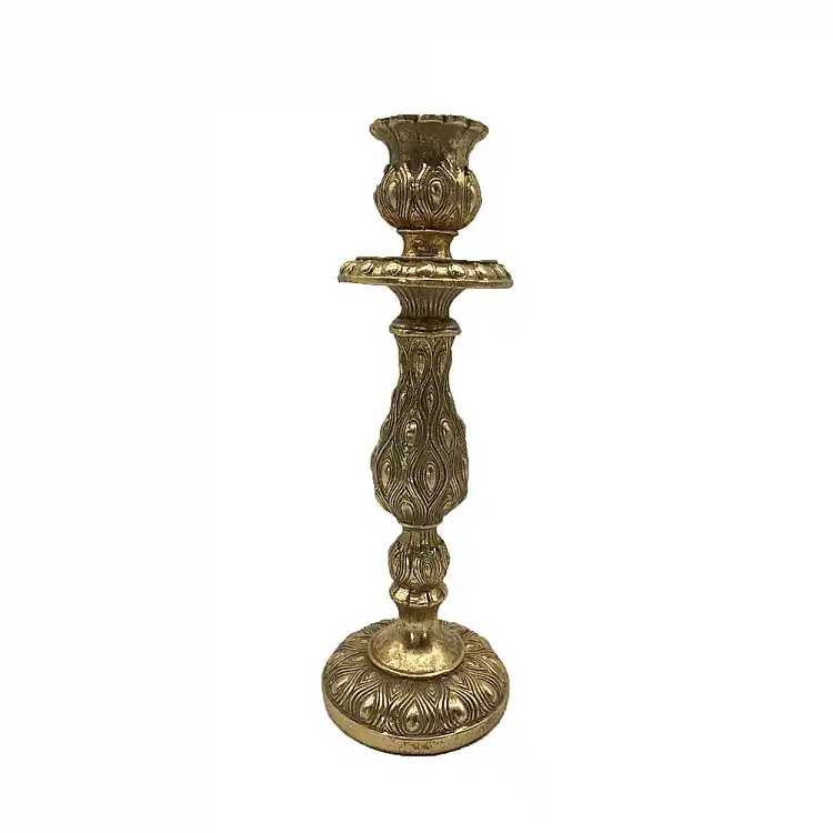 LIBERTA PEACOCK ΚΗΡΟΠΗΓΙΟ 9x1x25cm POLYRESIN ΧΡΥΣΟ ΑΝΤΙΚΕ