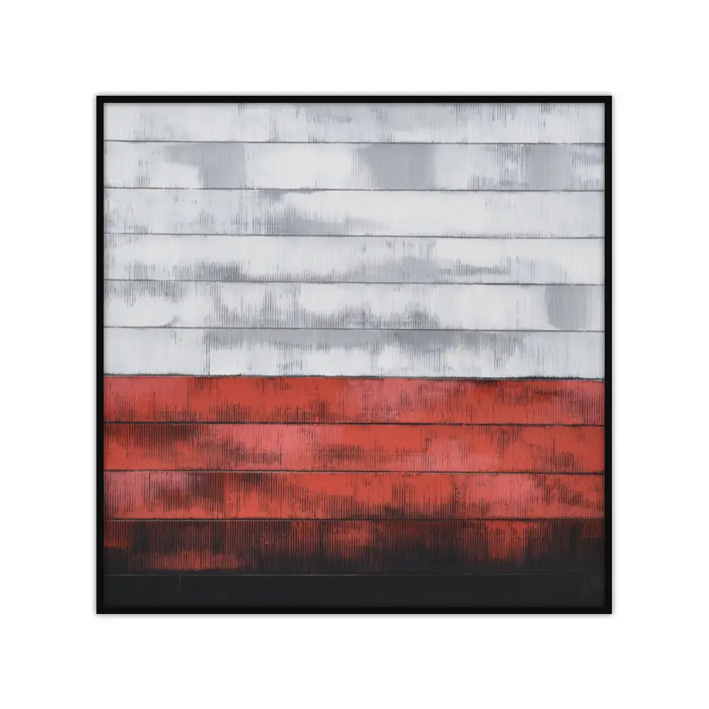 LIBERTA MURUS RED ΠΙΝΑΚΑΣ ΔΙΑΚΟΣΜΗΣΗΣ 82x82x5cm ΚΑΜΒΑΣ ΞΥΛΟ