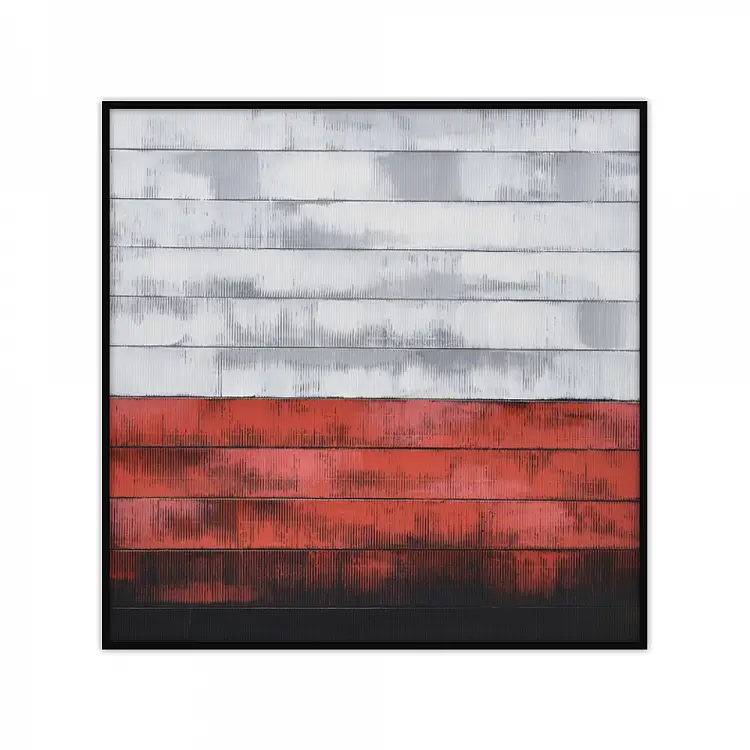 LIBERTA MURUS RED ΠΙΝΑΚΑΣ ΔΙΑΚΟΣΜΗΣΗΣ 82x82x5cm ΚΑΜΒΑΣ ΞΥΛΟ