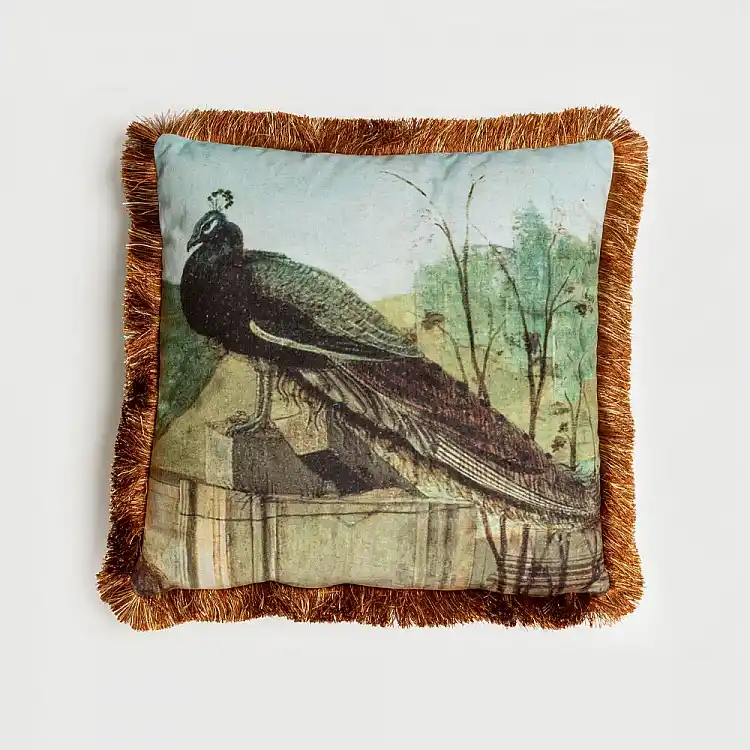 LIBERTA PAVONE ΔΙΑΚΟΣΜΗΤΙΚΟ ΜΑΞΙΛΑΡΙ 45x45cm ΥΦΑΣΜΑ ΠΟΛΥΧΡΩΜΟ POLYESTER
