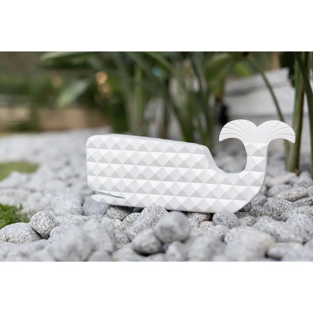 LIBERTA PISTRIS ΔΙΑΚΟΣΜΗΤΙΚΟ ΨΑΡΙ 40x11x18cm POLYRESIN ΛΕΥΚΟ