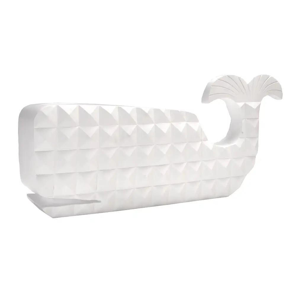 LIBERTA PISTRIS ΔΙΑΚΟΣΜΗΤΙΚΟ ΨΑΡΙ 40x11x18cm POLYRESIN ΛΕΥΚΟ