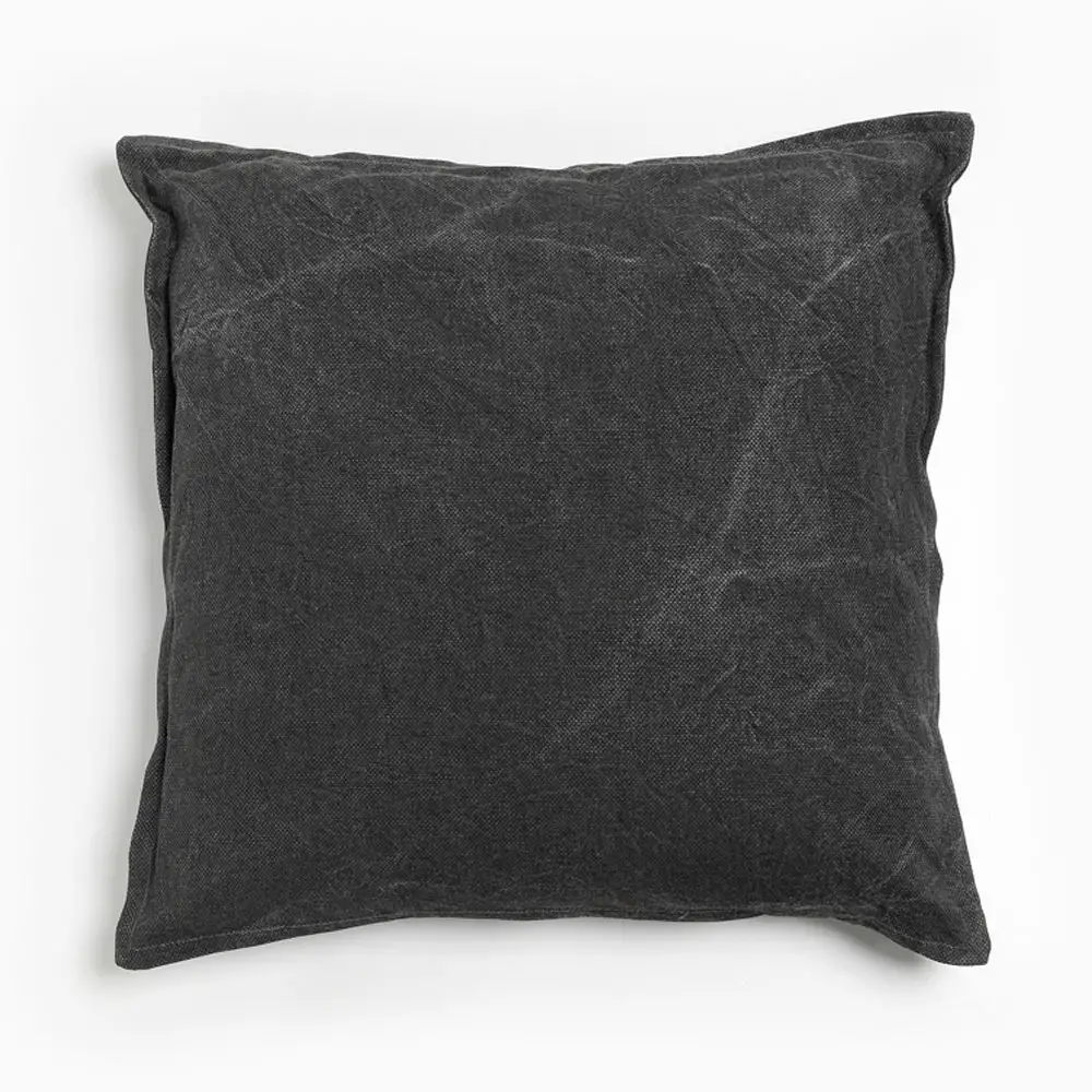 LIBERTA ROCK 1 ΔΙΑΚΟΣΜΗΤΙΚΟ ΜΑΞΙΛΑΡΙ 45x45cm ΥΦΑΣΜΑ ΑΝΘΡΑΚΙ