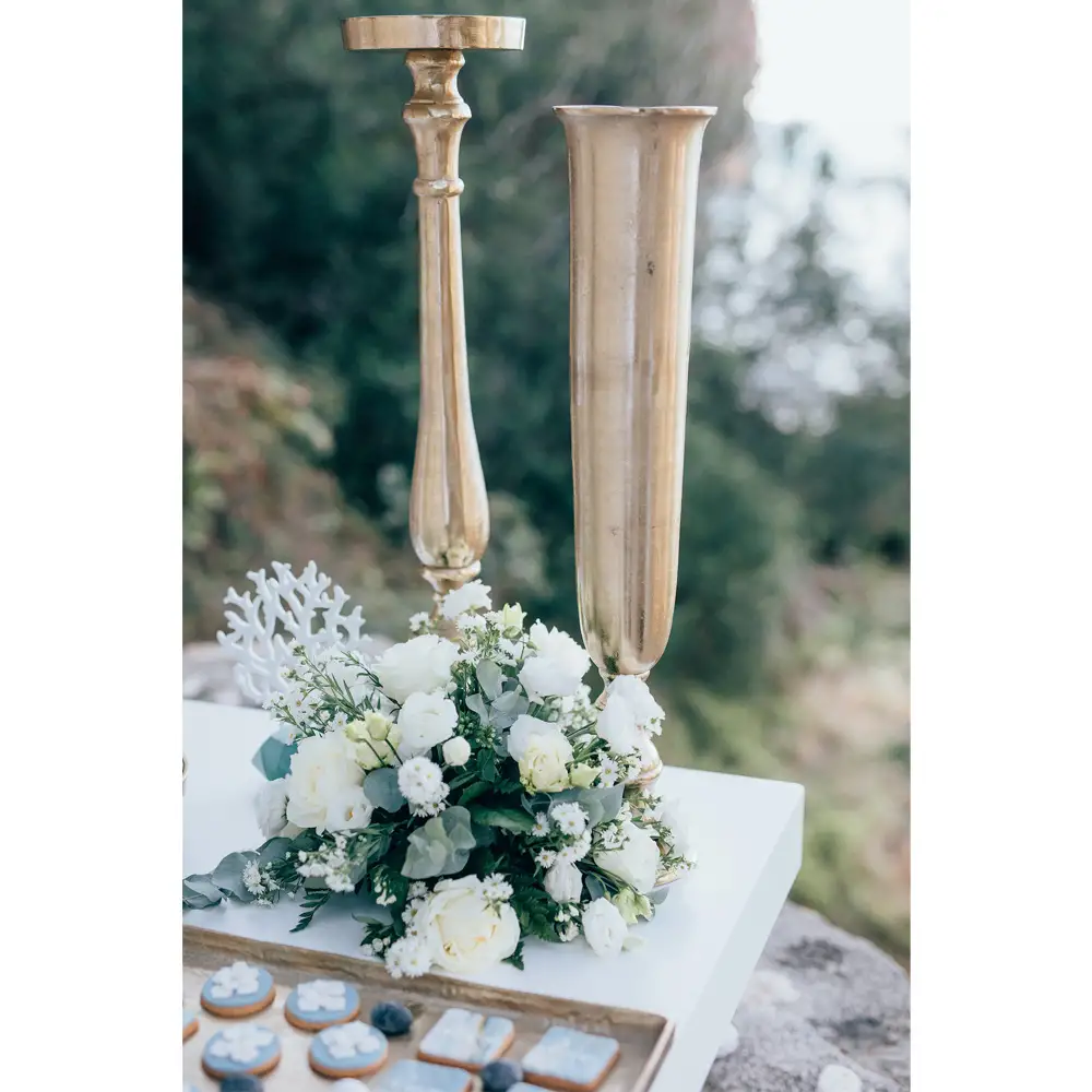 LIBERTA IONAS ΚΗΡΟΠΗΓΙΟ 18x18x74cm ΑΛΟΥΜΙΝΙΟ ΧΡΥΣΟ