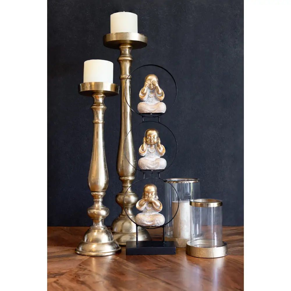 LIBERTA IONAS ΚΗΡΟΠΗΓΙΟ 18x18x74cm ΑΛΟΥΜΙΝΙΟ ΧΡΥΣΟ