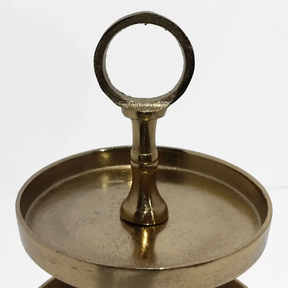 LIBERTA SERVIR ΟΡΝΤΕΒΙΕΡΑ 3 ΕΠΙΠΕΔΑ 22x22x36cm ΑΛΟΥΜΙΝΙΟ ΧΡΥΣΟ