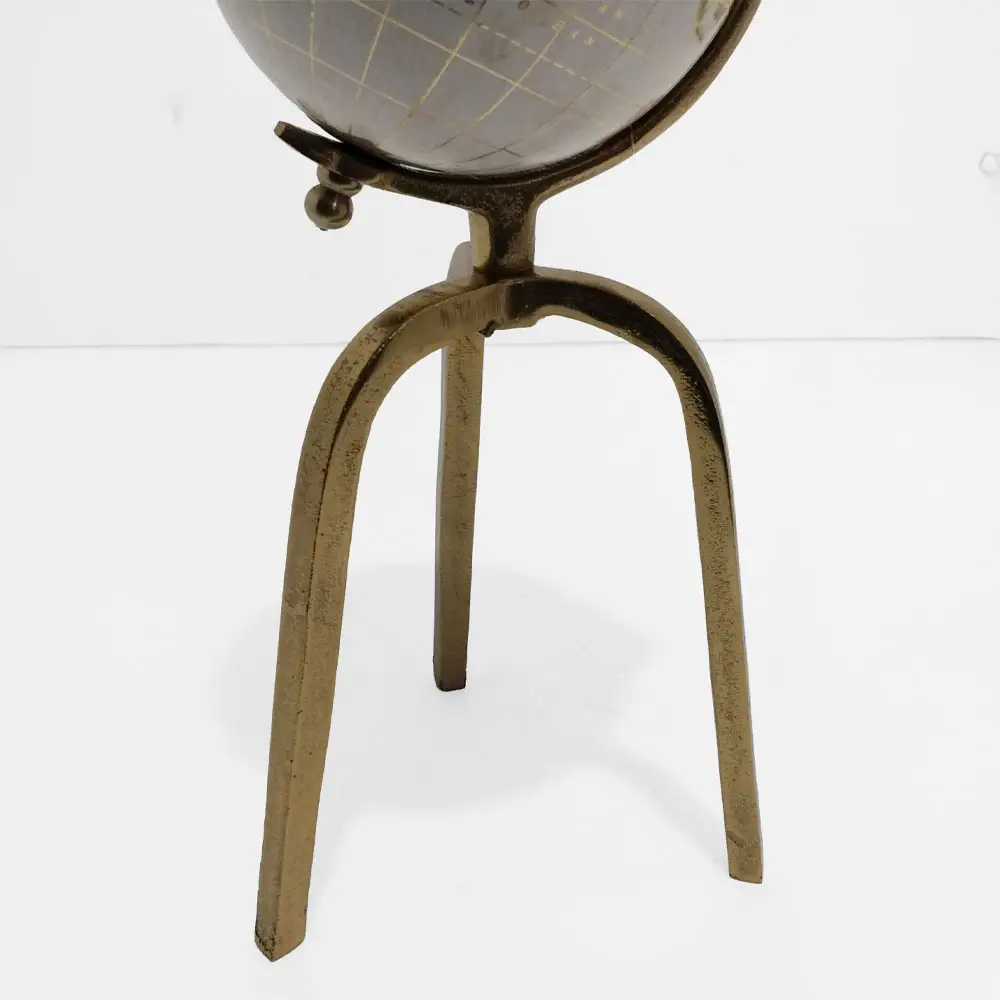 LIBERTA GLOBUS ΔΙΑΚΟΣΜΗΤΙΚΟ ΥΔΡΟΓΕΙΟΣ 15x15x41cm ΑΛΟΥΜΙΝΙΟ ΧΡΥΣΟ ΛΕΥΚΟ ΠΛΑΣΤΙΚΟ