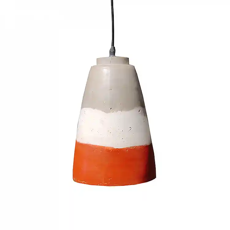 LIBERTA LETT ΦΩΤΙΣΤΙΚΟ ΟΡΟΦΗΣ 20x20x28cm ΤΣΙΜΕΝΤΟ TERRACOTTA ΛΕΥΚΟ ΓΚΡΙ