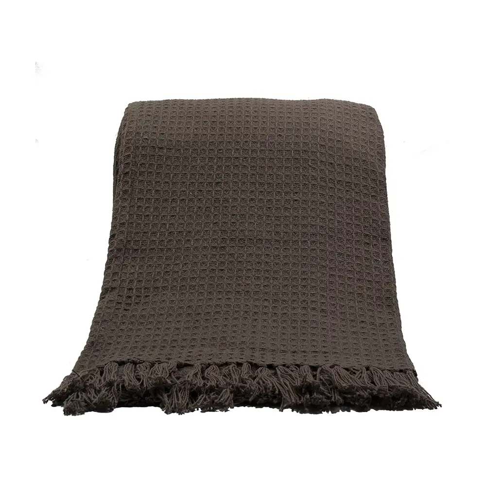 LIBERTA PIQUE ΡΙΧΤΑΡΙ ΔΙΑΚΟΣΜΗΤΙΚΟ 180x240cm ΒΑΜΒΑΚΙ MOCHA POLYESTER