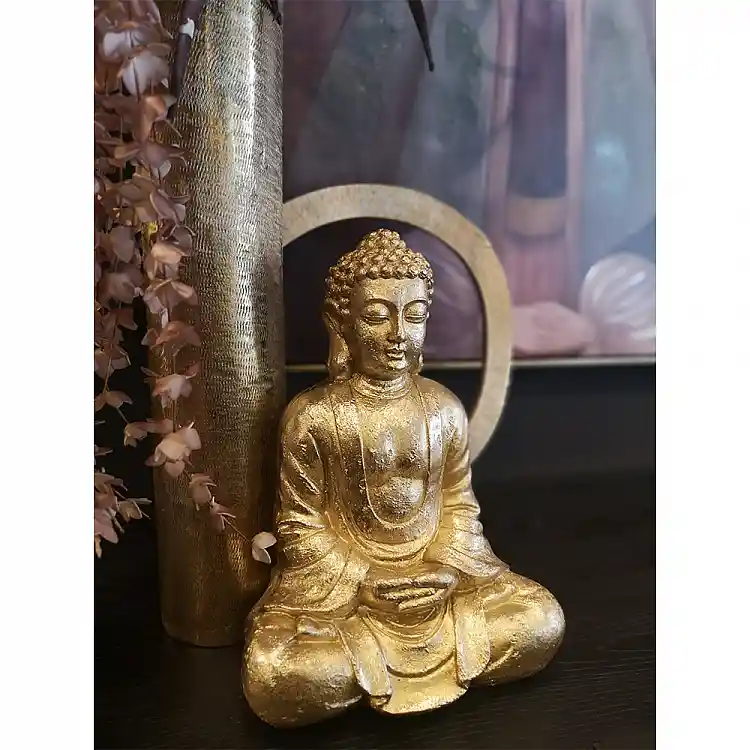 LIBERTA ADOM ΔΙΑΚΟΣΜΗΤΙΚΟ ΒΟΥΔΑΣ 25x17x35cm POLYRESIN ΧΡΥΣΟ