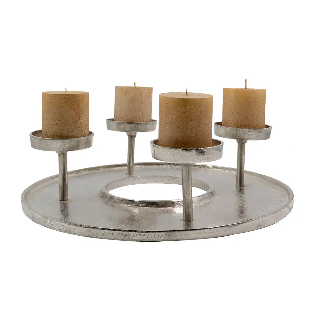 LIBERTA REDON ΒΑΣΗ ΡΕΣΩ 42x42x11cm ΑΛΟΥΜΙΝΙΟ ΑΣΗΜΙ