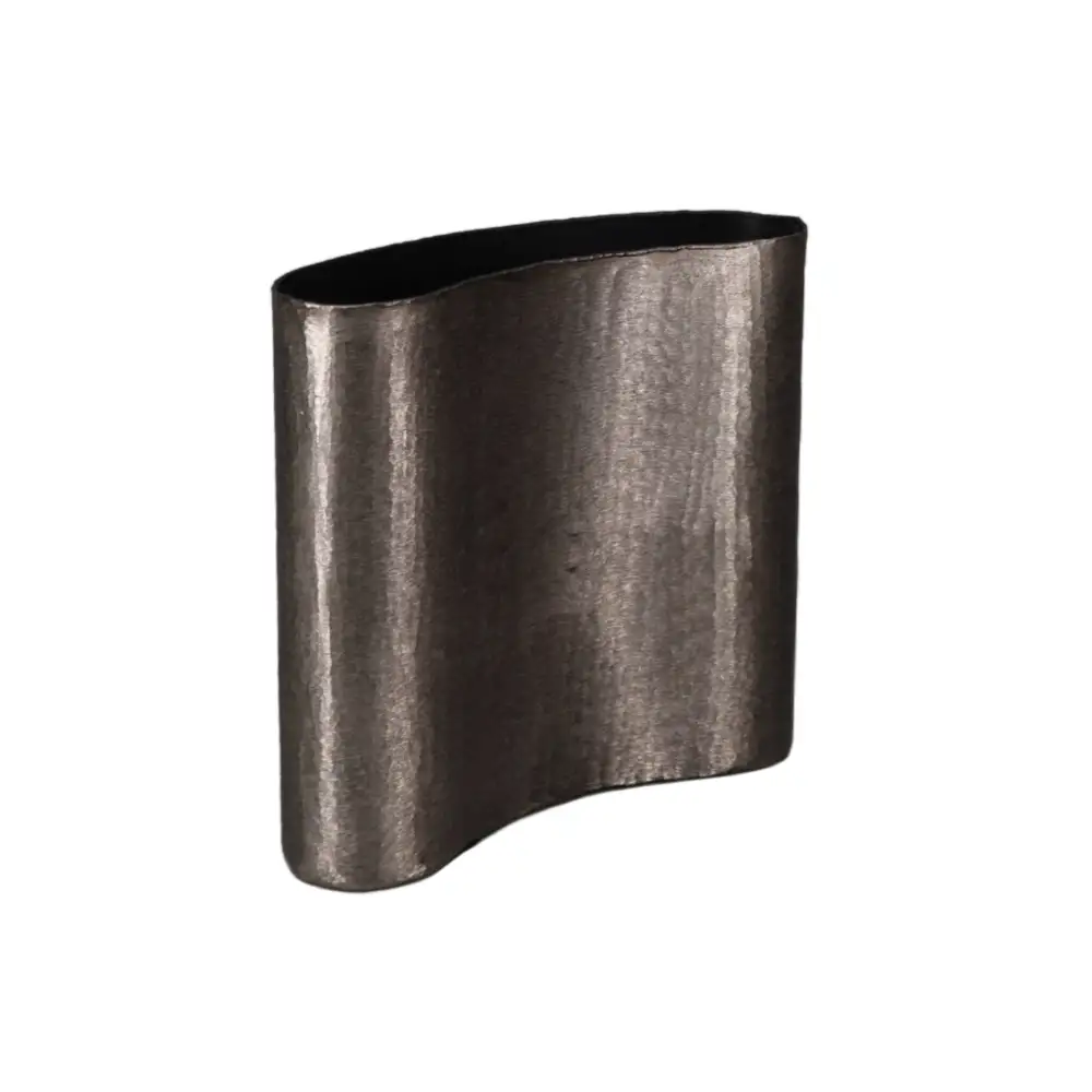 LIBERTA MARGO ΒΑΖΟ 29x10x29cm ΑΛΟΥΜΙΝΙΟ SMOKE BLACK