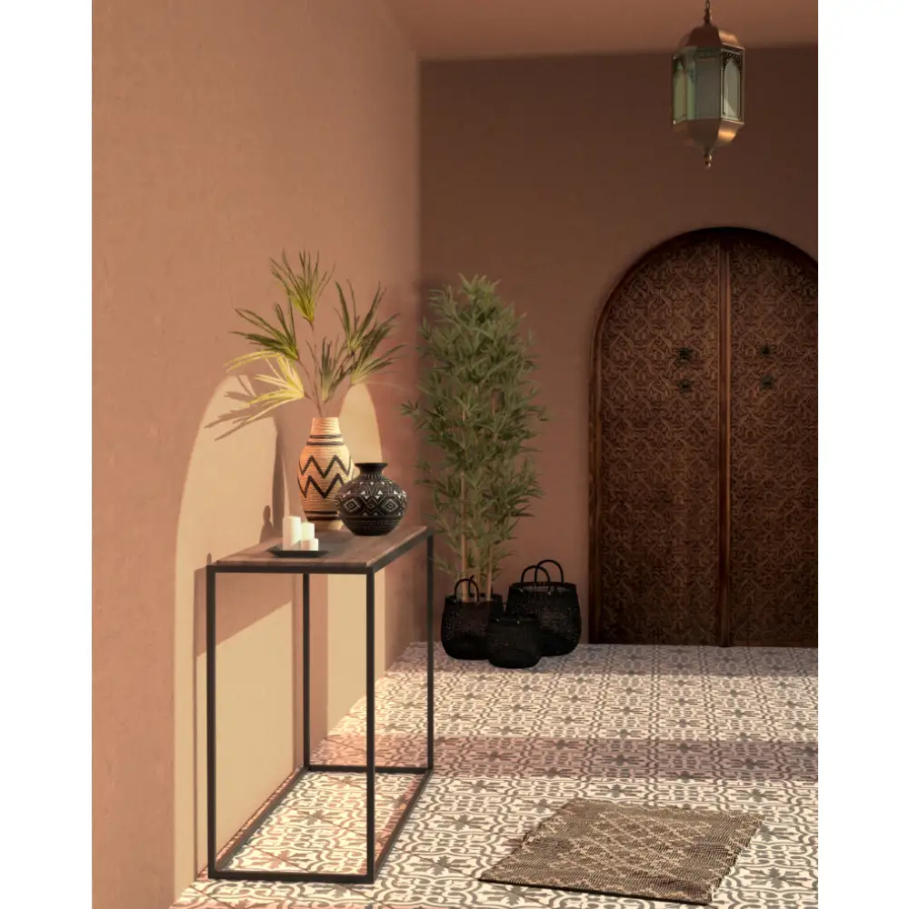 LIBERTA MAYA ΒΑΖΟ 25x25x22cm POLYRESIN ΜΑΥΡΟ ΛΕΥΚΟ