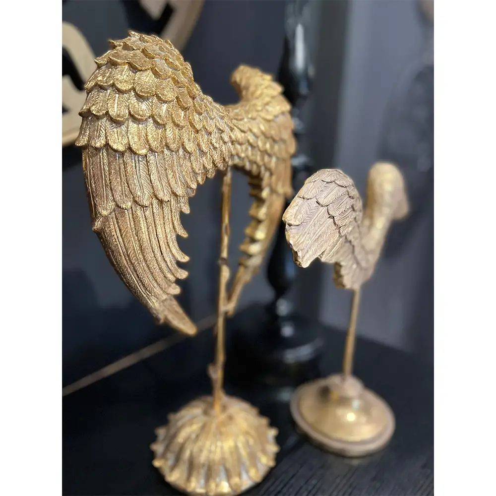 LIBERTA VOLE ΔΙΑΚΟΣΜΗΤΙΚΟ ΦΤΕΡΑ 27x14x41cm POLYRESIN ΧΡΥΣΟ