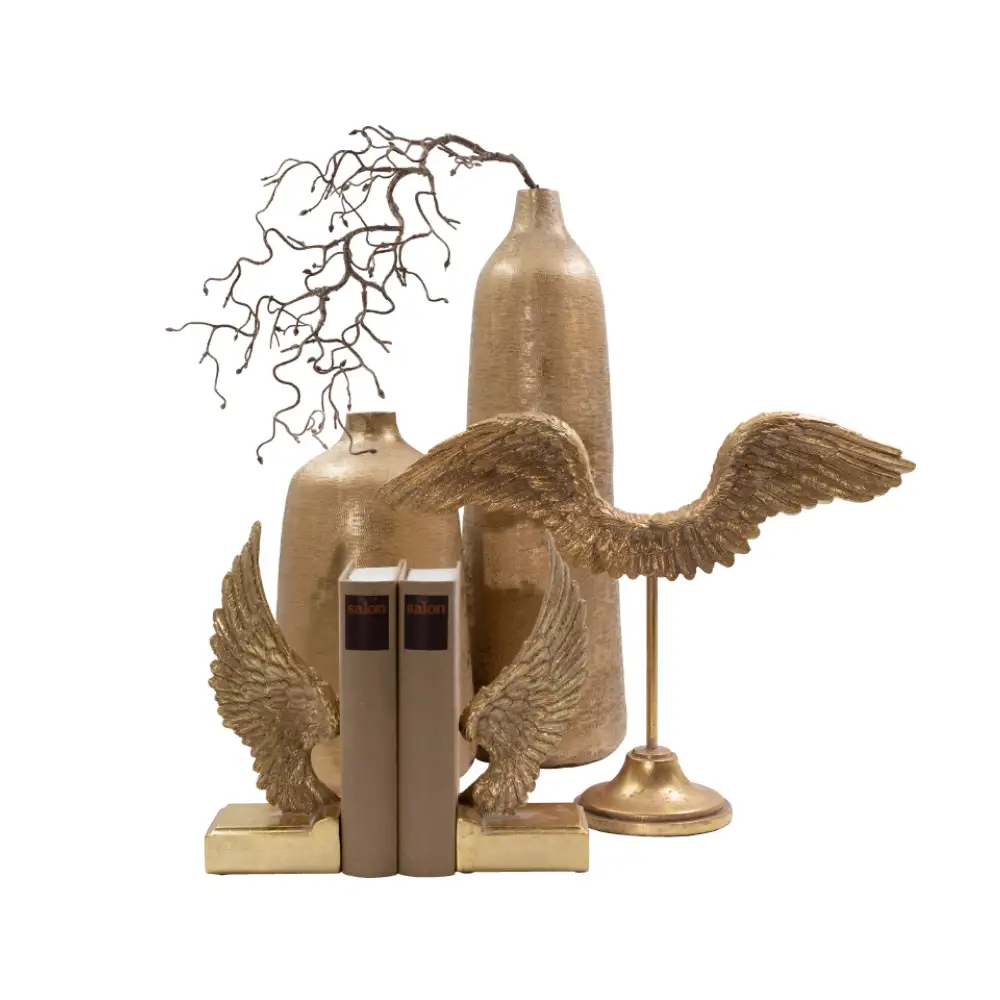 LIBERTA VOLE ΔΙΑΚΟΣΜΗΤΙΚΟ ΦΤΕΡΑ 41x12x30cm POLYRESIN ΧΡΥΣΟ ΑΝΤΙΚΕ