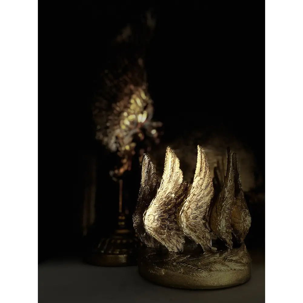 LIBERTA VOLE ΒΑΣΗ ΡΕΣΩ 15x15x18cm POLYRESIN ΧΡΥΣΟ