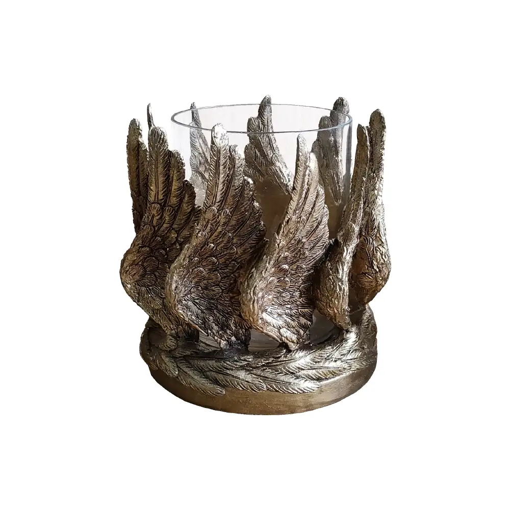 LIBERTA VOLE ΒΑΣΗ ΡΕΣΩ 15x15x18cm POLYRESIN ΧΡΥΣΟ