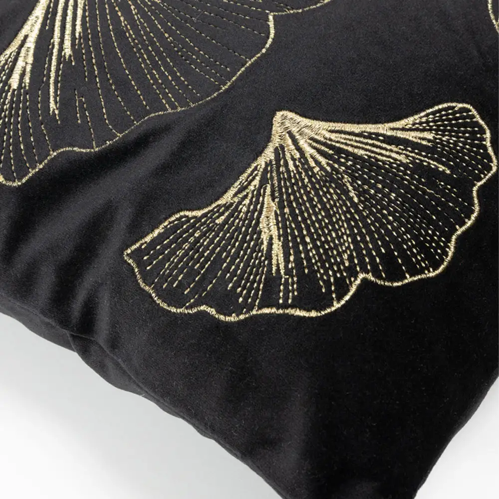 LIBERTA DIONE ΔΙΑΚΟΣΜΗΤΙΚΟ ΜΑΞΙΛΑΡΙ 45x45cm ΥΦΑΣΜΑ ΜΑΥΡΟ ΧΡΥΣΟ