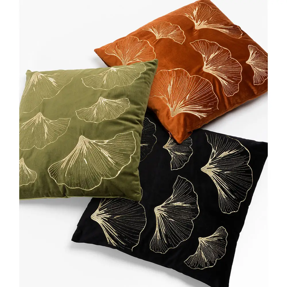 LIBERTA DIONE ΔΙΑΚΟΣΜΗΤΙΚΟ ΜΑΞΙΛΑΡΙ 45x45cm ΥΦΑΣΜΑ ΜΑΥΡΟ ΧΡΥΣΟ