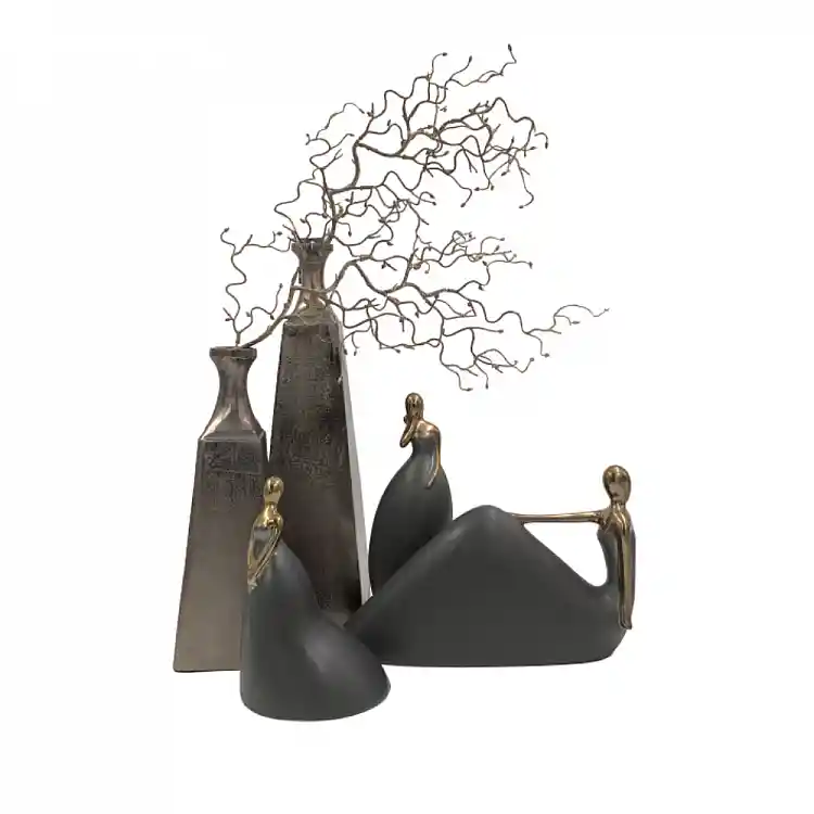 LIBERTA GLORY ΒΑΖΟ 13x13x41cm ΑΛΟΥΜΙΝΙΟ ΜΑΥΡΟ