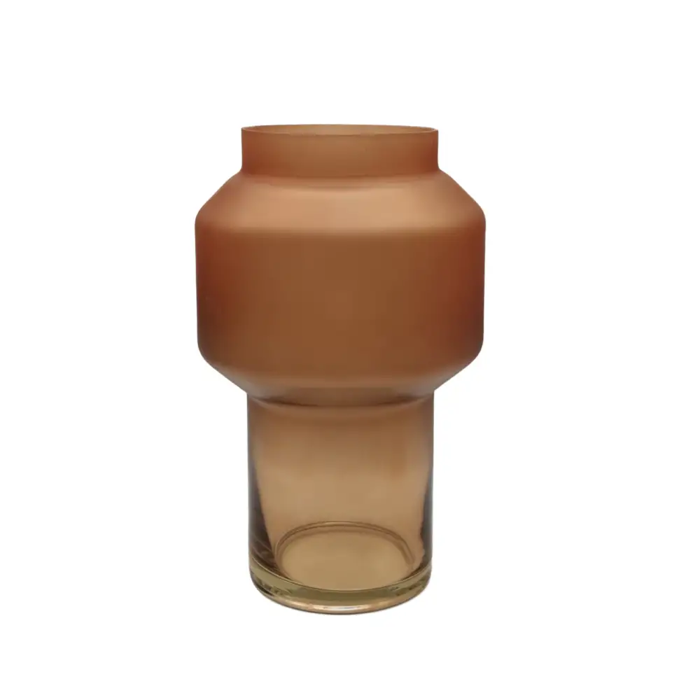 LIBERTA ZEME ΒΑΖΟ 15x15x24cm ΓΥΑΛΙ TERRACOTTA