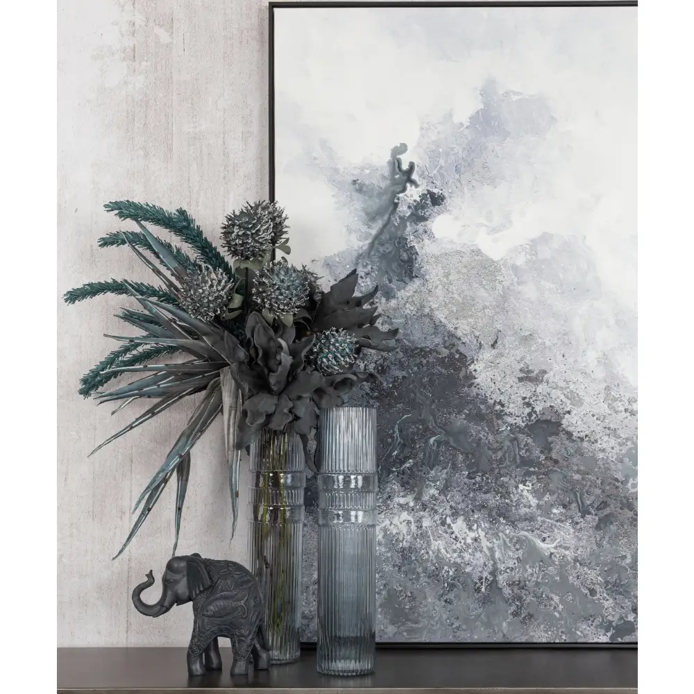 LIBERTA BAGUE ΒΑΖΟ 10x10x45cm ΓΥΑΛΙ ΓΑΛΑΖΙΟ