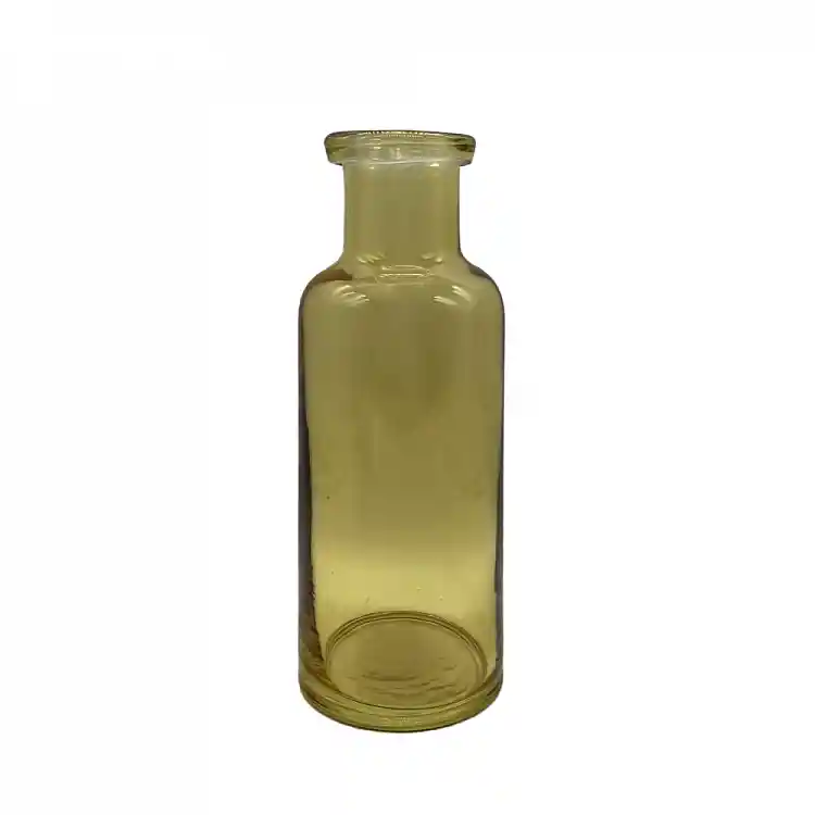LIBERTA JARDIN ΜΠΟΥΚΑΛΑ 9x9x26cm ΓΥΑΛΙ ΚΙΤΡΙΝΟ