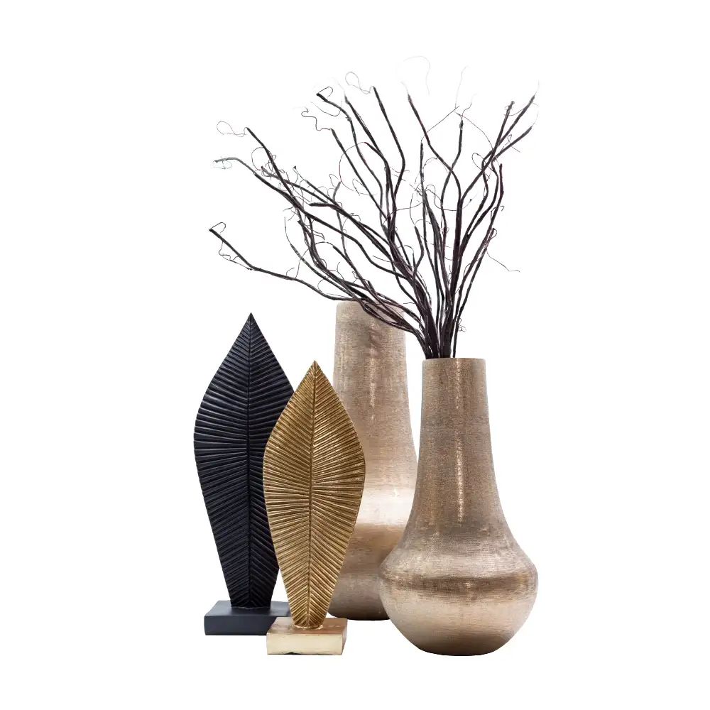 LIBERTA PANDANUS 2 ΔΙΑΚΟΣΜΗΤΙΚΟ TOTEM 17x12x48cm POLYRESIN ΧΡΥΣΟ