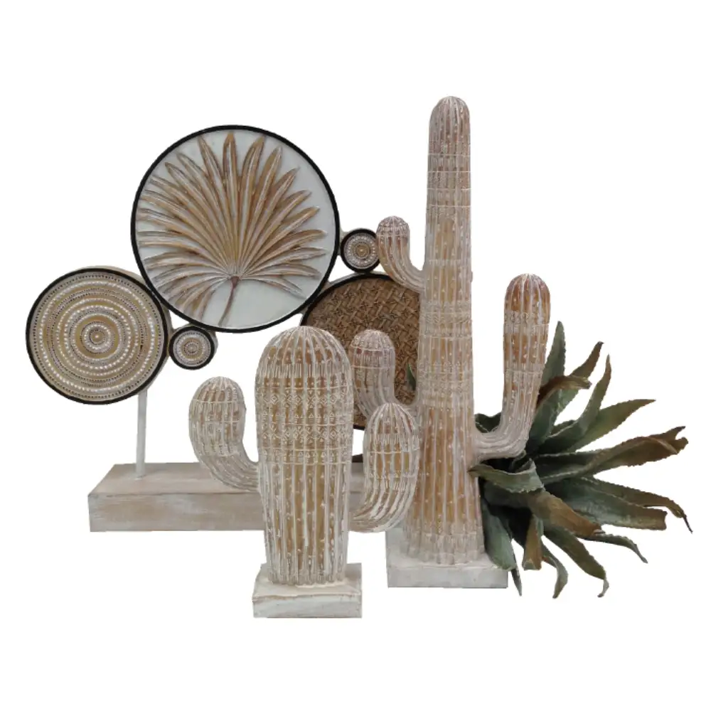 LIBERTA ARIANE 1 ΔΙΑΚΟΣΜΗΤΙΚΟ ΚΑΚΤΟΣ 19x6x23cm POLYRESIN ΦΥΣΙΚΟ ΛΕΥΚΟ