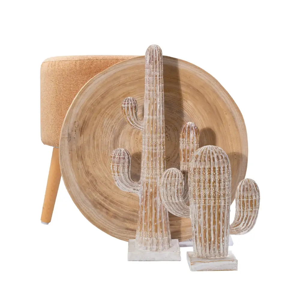 LIBERTA ARIANE 1 ΔΙΑΚΟΣΜΗΤΙΚΟ ΚΑΚΤΟΣ 19x6x23cm POLYRESIN ΦΥΣΙΚΟ ΛΕΥΚΟ