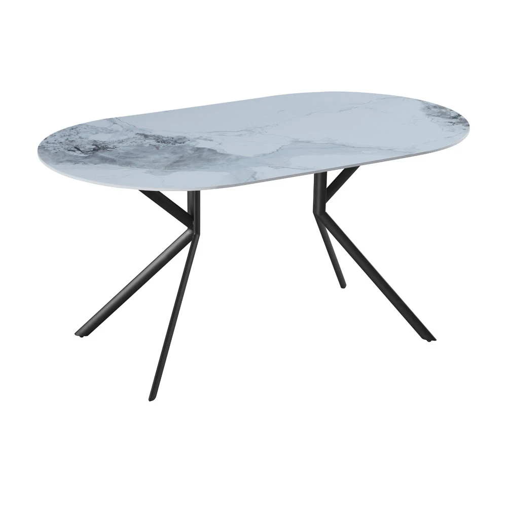 LIBERTA AXIS ΤΡΑΠΕΖΙ OFF WHITE ΜΕ ΟΨΗ ΜΑΡΜΑΡΟΥ 160x90x76