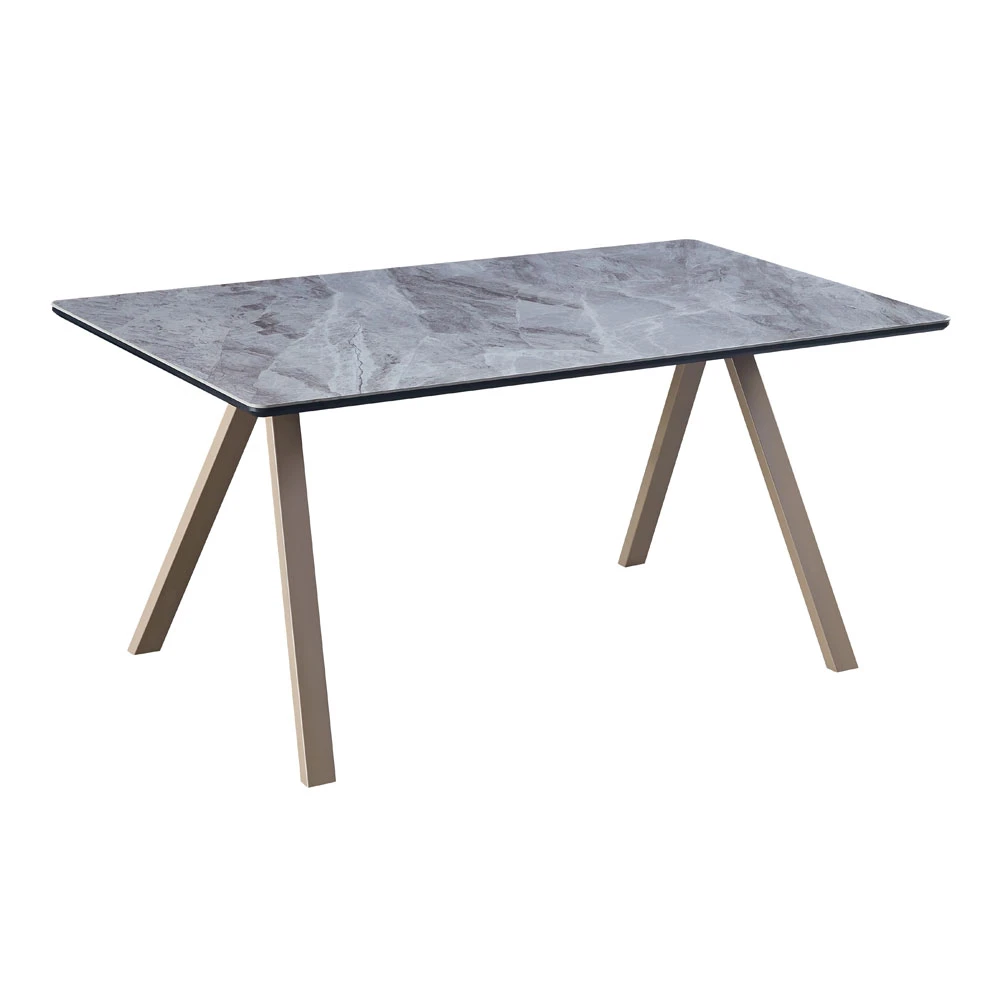LIBERTA CALIPER ΤΡΑΠΕΖΙ CAPPUCCINO ΜΕ ΟΨΗ ΜΑΡΜΑΡΟΥ 160x90x76