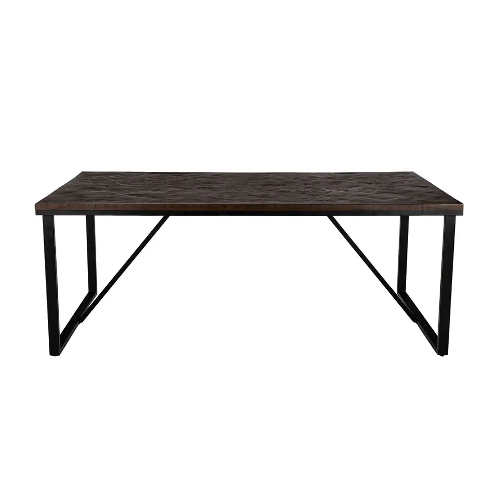 LIBERTA MAIANDROS ΤΡΑΠΕΖΙ ΚΑΦΕ ΣΚΟΥΡΟ 200x100x76cm