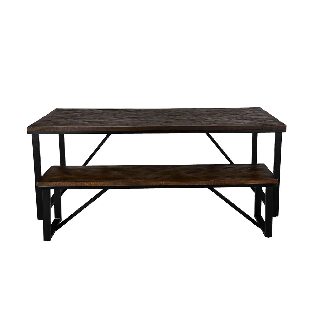 LIBERTA MAIANDROS ΤΡΑΠΕΖΙ ΚΑΦΕ ΣΚΟΥΡΟ 200x100x76cm