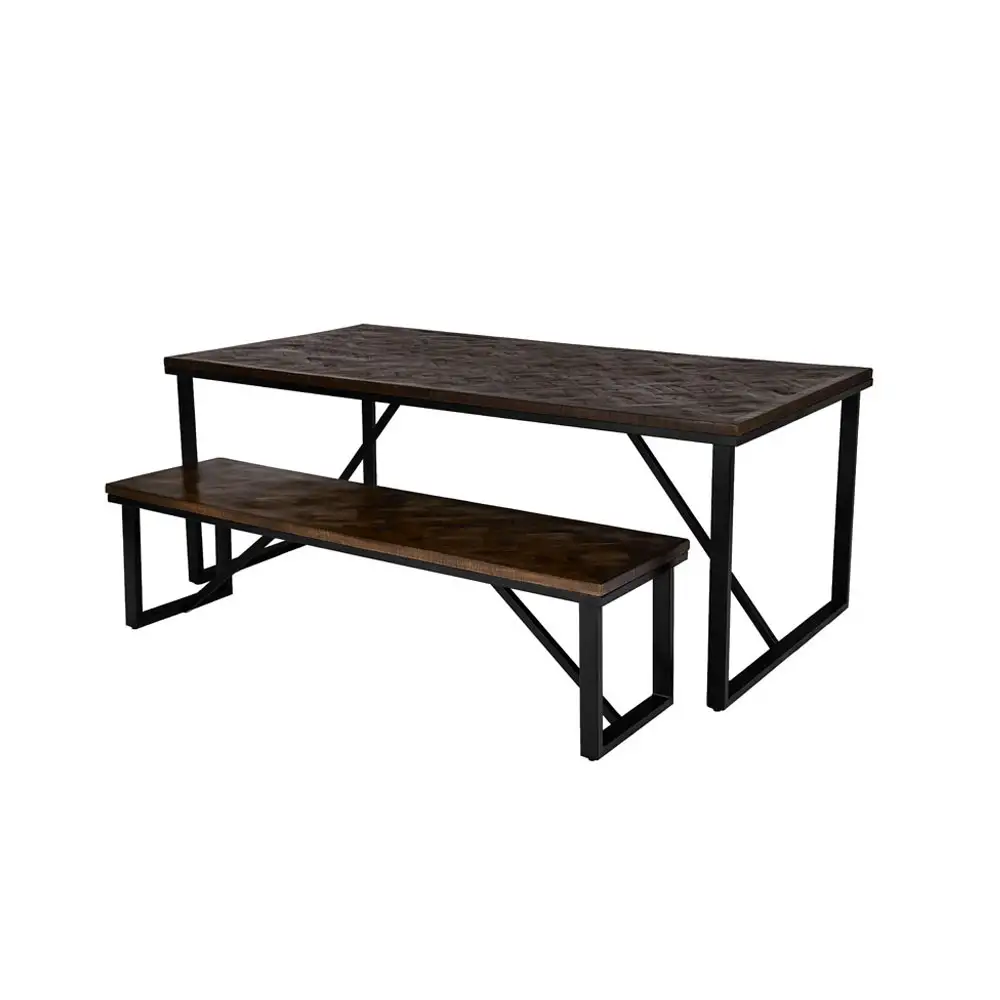 LIBERTA MAIANDROS ΤΡΑΠΕΖΙ ΚΑΦΕ ΣΚΟΥΡΟ 200x100x76cm