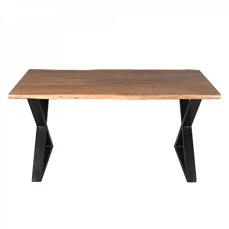 LIBERTA MINGLE ΤΡΑΠΕΖΙ ΚΑΡΥΔΙ ΜΑΥΡΟ 160x80x76cm