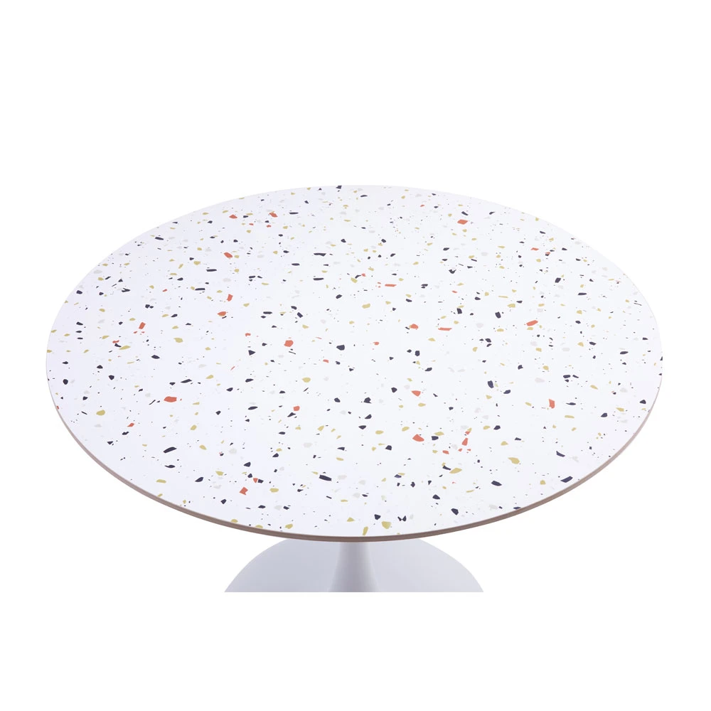 LIBERTA NOUGAT ΤΡΑΠΕΖΙ ΡΟΤΟΝΤΑ TERRAZZO 100x100x75