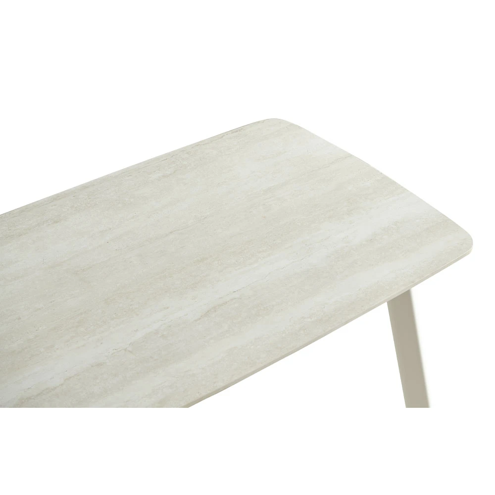 LIBERTA JOIN ME ΤΡΑΠΕΖΙ BEIGE ΜΕ ΟΨΗ ΜΑΡΜΑΡΟΥ 120x70x76.5