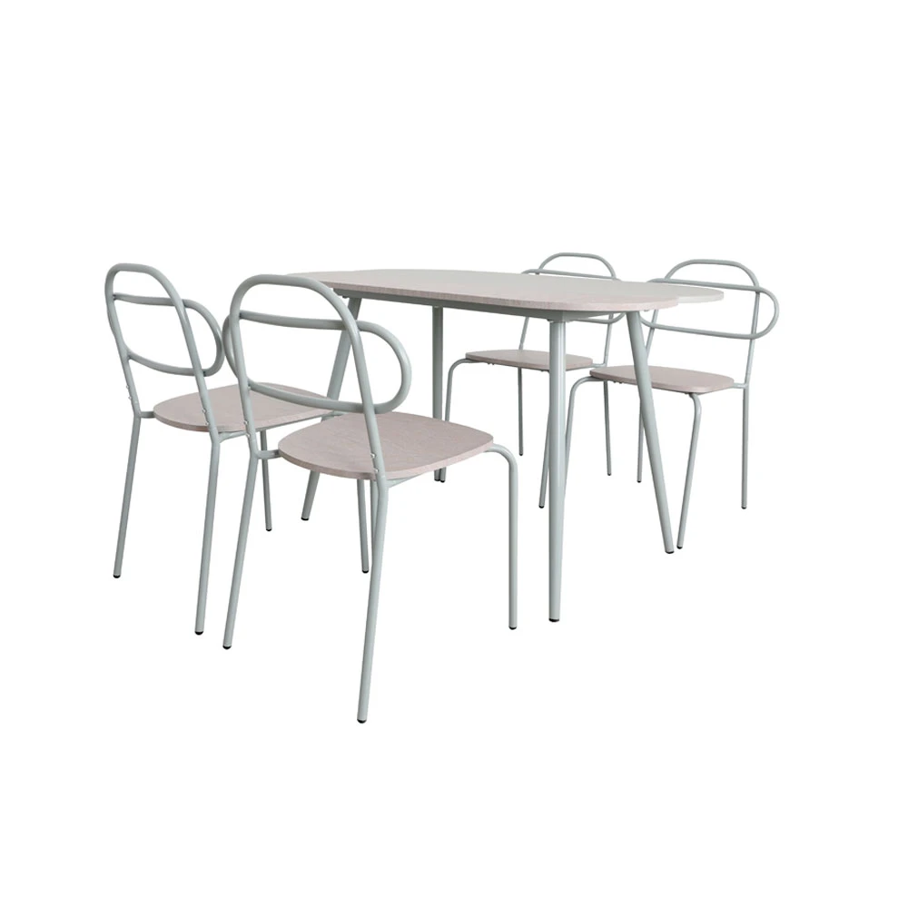 LIBERTA ITALIAN ΤΡΑΠΕΖΑΡΙΑ SET 4+1 ΦΥΣΙΚΟ ΑΝΟΙΧΤΟ 120x75x75