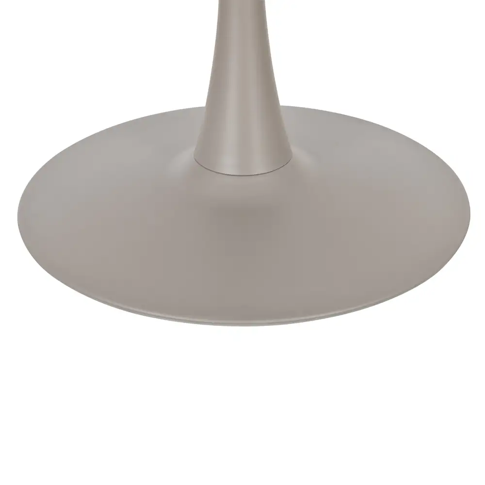 LIBERTA CASPIAN ΤΡΑΠΕΖΙ ΓΚΡΙ ΜΕ ΟΨΗ ΜΑΡΜΑΡΟΥ 80x80x75cm