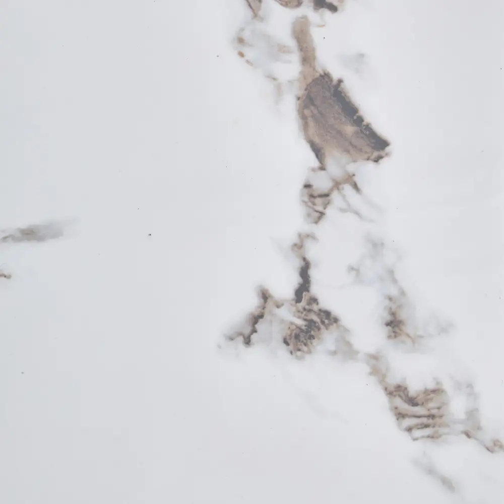 LIBERTA COCOA ΤΡΑΠΕΖΙ ΑΣΠΡΟ ΜΑΡΜΑΡΟ 80x80x75cm