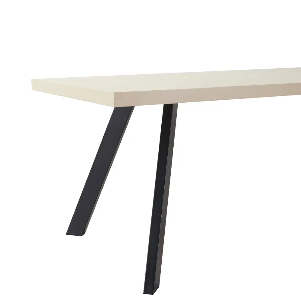 LIBERTA LITHOS ΤΡΑΠΕΖΙ BEIGE ΜΑΥΡΟ 180x90x76cm