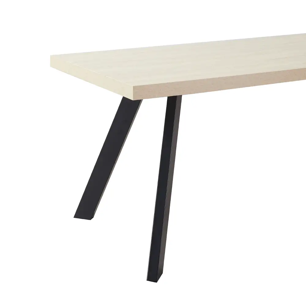 LIBERTA LITHOS ΤΡΑΠΕΖΙ BEIGE ΜΑΥΡΟ 180x90x76cm