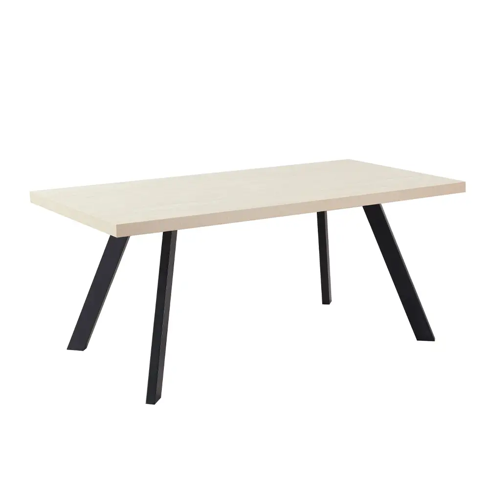 LIBERTA LITHOS ΤΡΑΠΕΖΙ BEIGE ΜΑΥΡΟ 180x90x76cm