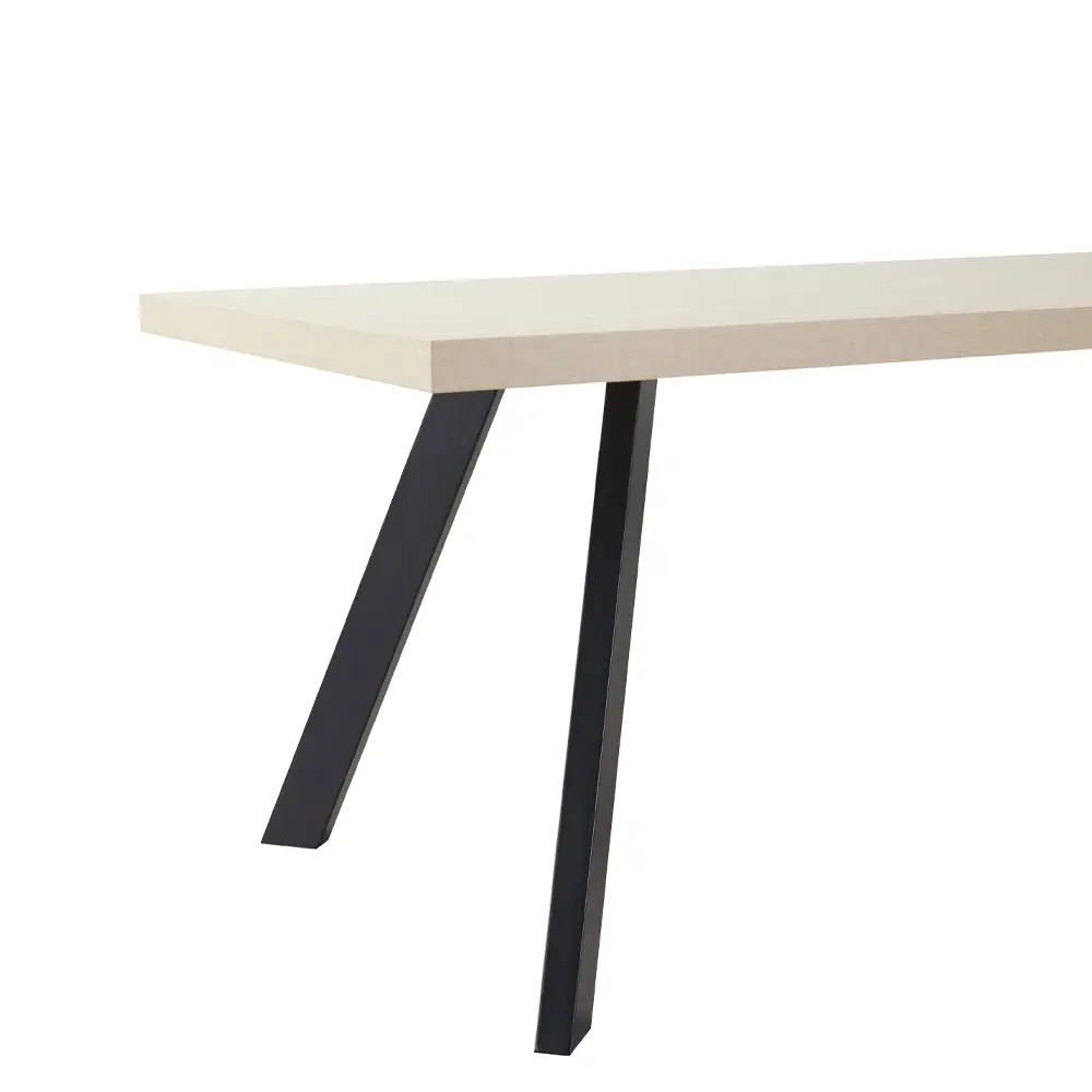 LIBERTA LITHOS ΤΡΑΠΕΖΙ BEIGE ΜΑΥΡΟ 160x80x76cm