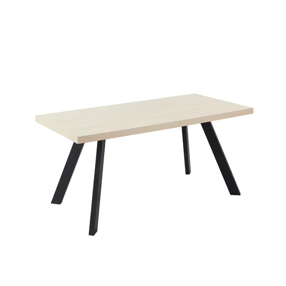 LIBERTA LITHOS ΤΡΑΠΕΖΙ BEIGE ΜΑΥΡΟ 160x80x76cm