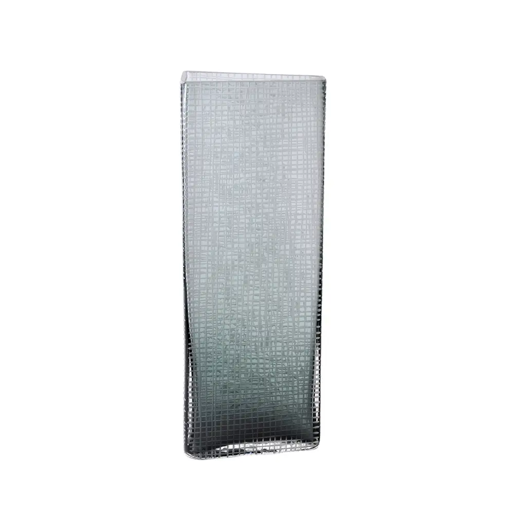 LIBERTA GRAVIR GREY ΒΑΖΟ 16x12x44cm ΓΥΑΛΙ ΓΚΡΙ