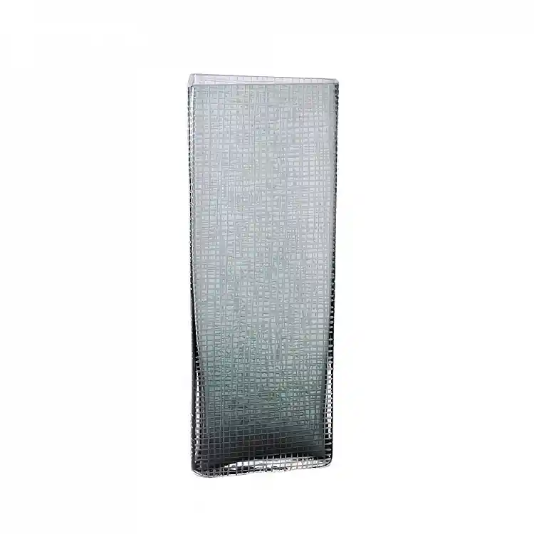 LIBERTA GRAVIR GREY ΒΑΖΟ 16x12x44cm ΓΥΑΛΙ ΓΚΡΙ